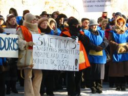 pedagogu mitingas